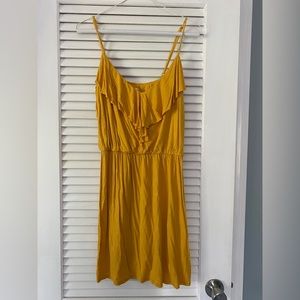 Yellow sundress, size  small spaghetti straps